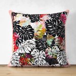 - Suet-K4202-Gorsel - Realhomes Çift Taraflı Modern Sanat Tasarımlı Dijital Baskılı Süet Yastık Kırlent Kılıfı Realhomes