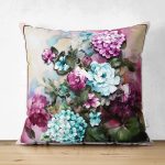 Çift Taraflı Modern Sanat Tasarımlı Dijital Baskılı Süet Yastık Kırlent Kılıfı Realhomes