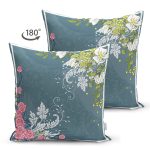 Çift Taraflı Modern Sanat Tasarımlı Dijital Baskılı Süet Yastık Kırlent Kılıfı Realhomes