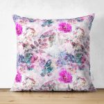 - Suet-K4214-Gorsel - Realhomes Çift Taraflı Modern Çiçek Tasarımlı Dijital Baskılı Özel Tasarım Süet Yastık Kırlent Kılıfı Realhomes