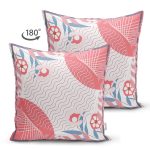 Çift Taraflı Modern Sanat Tasarımlı Dijital Baskılı Süet Yastık Kırlent Kılıfı Realhomes