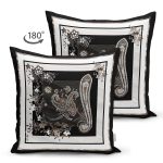 Çift Taraflı Modern Sanat Tasarımlı Dijital Baskılı Süet Yastık Kırlent Kılıfı Realhomes