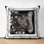 Çift Taraflı Modern Sanat Tasarımlı Dijital Baskılı Süet Yastık Kırlent Kılıfı Realhomes