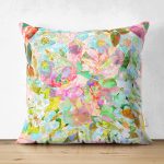 Çift Taraflı Modern Sanat Tasarımlı Dijital Baskılı Süet Yastık Kırlent Kılıfı Realhomes