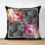 Çift Taraflı Modern Geometrik Motifli Özel Tasarım Süet Yastık Kırlent Kılıfı Realhomes