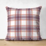 - Suet-K4232-Gorsel - Realhomes Çift Taraflı Modern Ekose Tasarımlı Süet Yastık Kırlent Kılıfı Realhomes