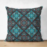 - Suet-K4240-Gorsel - Realhomes Çift Taraflı Modern Çini Tasarımlı Dijital Baskılı Süet Yastık Kırlent Kılıfı Realhomes