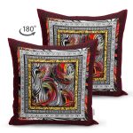 Çift Taraflı Modern Sanat Tasarımlı Dijital Baskılı Süet Yastık Kırlent Kılıfı Realhomes