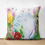 - Suet-K4252-Gorsel - Realhomes Çift Taraflı Modern Tavus Kuşu Tasarımlı Dijital Baskılı Süet Yastık Kırlent Kılıfı Realhomes