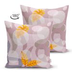 - Suet-K4267-Gorsel-1 - Realhomes Çift Taraflı Yaprak Desenli Özel Tasarım Dijital Baskılı Modern Süet Yastık Kırlent Kılıfı Realhomes