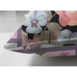 Çift Taraflı Geometrik Şekil İçinde Modern Gül Tasarımlı Süet Yastık Kırlent Kılıfı Realhomes