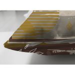 Çift Taraflı Modern Kahverengi Boyalı Özel Tasarım Süet Yastık Kırlent Kılıfı Realhomes