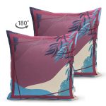 Çift Taraflı Modern Motifli Özel Tasarım Süet Yastık Kırlent Kılıfı Realhomes