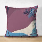 Çift Taraflı Modern Motifli Özel Tasarım Süet Yastık Kırlent Kılıfı Realhomes