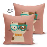 - Suet-K4919-Gorsel-1 - Realhomes Realhomes Çift Taraflı Renkli Kedi Dijital Baskılı Modern Süet Yastık Kırlent Kılıfı Realhomes