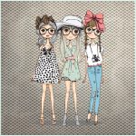 - Suet-K570-Gorsel - Realhomes Çift Taraflı Fashion Girls Dijital Baskılı Modern Süet Yastık Kırlent Kılıfı Realhomes