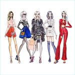 Çift Taraflı Fashion Girl Dijital Baskılı Modern Süet Yastık Kırlent Kılıfı Realhomes