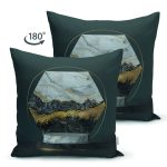 - Suet-K6006-Gorsel-1 - Realhomes Çift Taraflı Mermer Ve Altınlı 3D Altıgen Desenli Dijital Baskılı Dekoratif Süet Yastık Kırlent Kılıfı Realhomes