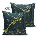 - Suet-K6009-Gorsel-1 - Realhomes Çift Taraflı Koyu Zeminde Altın Rengi Mermer Desenli Dijital Baskılı Dekoratif Süet Yastık Kırlent Kılıfı Realhomes