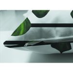 - Suet-K6098-Gorsel-2 - Realhomes Çift Taraflı Siyah Yatay Çizgiler Üzerinde Yapraklar Desenli Dijital Baskılı Dekoratif Süet Yastık Kırlent Kılıfı Realhomes