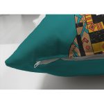 - Suet-K6470-Gorsel-2 - Realhomes Çift Taraflı Mavi Zeminde Afrika Kadın İllüstrasyon Dijital Baskılı Dekoratif Süet Yastık Kırlent Kılıfı Realhomes