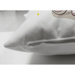 Çift Taraflı Sevimli Kız Bebek Fil Çocuk Odası Dijital Baskılı Dekoratif Süet Yastık Kırlent Kılıfı Realhomes