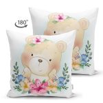 - Suet-K6588-Gorsel-1 - Realhomes Çift Taraflı Sevimli Bebek Ayıcık Çocuk Odası Dijital Baskılı Dekoratif Süet Yastık Kırlent Kılıfı Realhomes