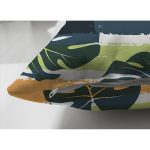 - Suet-K6611-Gorsel-2 - Realhomes Çift Taraflı Renkli Zeminde Yaprak Motifli Dijital Baskılı Modern Süet Yastık Kırlent Kılıfı Realhomes