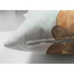 Çift Taraflı Sevimli Yavru Zürafa Çocuk Odası Dijital Baskılı Dekoratif Süet Yastık Kırlent Kılıfı Realhomes