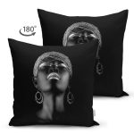- Suet-K6742-Gorsel-1 - Realhomes Çift Taraflı Siyahi Afrika Kadın Modern Dijital Baskılı Dekoratif Süet Yastık Kırlent Kılıfı Realhomes