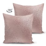 Çift Taraflı Simli Yüzey İllüstrasyon Dijital Baskılı Dekoratif Süet Yastık Kırlent Kılıfı Realhomes