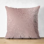 Çift Taraflı Simli Yüzey İllüstrasyon Dijital Baskılı Dekoratif Süet Yastık Kırlent Kılıfı Realhomes