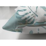 - Suet-K6770-Gorsel-2 - Realhomes Çift Taraflı Mavi Zemin Yapraklı Tasarım Desenli Dijital Baskılı Dekoratif Süet Yastık Kırlent Kılıfı Realhomes