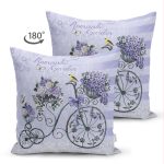 - Suet-K708-Gorsel-1 - Realhomes Çift Taraflı Bisiklet Ve Çiçek Figürlü Özel Tasarım Dijital Baskılı Modern Süet Yastık Kırlent Kılıfı Realhomes