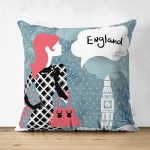 - Suet-K79-Gorsel - Realhomes Çift Taraflı London Modern Bayan Dijital Baskılı Dekoratif Süet Yastık Kırlent Kılıfı Realhomes