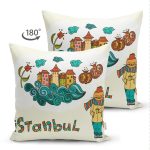 - Suet-K88-Gorsel-1 - Realhomes Çift Taraflı İstanbul Temalı Dijital Baskılı Dekoratif Süet Yastık Kırlent Kılıfı Realhomes