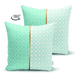 - Suet-K9277-Gorsel-1 - Realhomes Çift Taraflı Mint Yeşili & Beyaz Ogea Desenli Dijital Baskılı Modern Süet Yastık Kırlent Kılıfı Realhomes
