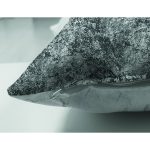 Çift Taraflı Siyah & Beyaz Mermer Tasarımlı Dijital Baskılı Dekoratif Süet Yastık Kırlent Kılıfı Realhomes