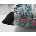 - Suet-K9295-Gorsel-2 - Realhomes Çift Taraflı Dama Zeminli Kahve İçen Kız Motifli Dijital Baskılı Dekoratif Süet Yastık Kırlent Kılıfı Realhomes