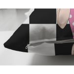 Çift Taraflı Dama Zeminli Pancakeli Kız Desenli Dijital Baskılı Modern Süet Yastık Kırlent Kılıfı Realhomes