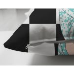 Çift Taraflı Dama Zeminli Fotoğraf Çeken Kız Tasarımlı Dijital Baskılı Modern Süet Yastık Kırlent Kılıfı Realhomes