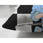 Çift Taraflı Dama Zeminli Fotoğraf Çeken Kız Tasarımlı Dijital Baskılı Dekoratif Süet Yastık Kırlent Kılıfı Realhomes