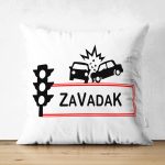 Çift Taraflı Özel Tasarım Zavadak Tasarımlı Dijital Baskılı Dekoratif Süet Yastık Kırlent Kılıfı Realhomes