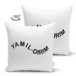 Çift Taraflı Özel Tasarım Yamıldırım Dijital Baskılı Modern Süet Yastık Kırlent Kılıfı Realhomes