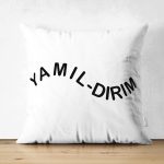 Çift Taraflı Özel Tasarım Yamıldırım Dijital Baskılı Modern Süet Yastık Kırlent Kılıfı Realhomes