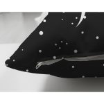 - Suet-K9354-Gorsel-2 - Realhomes  Çift Taraflı Özel Tasarım Siyah Zemin Ay Desenli Dijital Baskılı Modern Süet Yastık Kırlent Kılıfı Realhomes