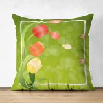 - Suet-K9358-Gorsel - Realhomes Çift Taraflı Özel Tasarım Gül Tasarımlı Dijital Baskılı Modern Süet Yastık Kırlent Kılıfı Realhomes