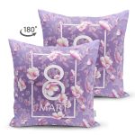 - Suet-K9361-1-Gorsel-1 - Realhomes Çift Taraflı Özel Tasarım 8 Mart Gül Tasarımlı Dijital Baskılı Modern Süet Yastık Kırlent Kılıfı Realhomes