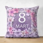 - Suet-K9362-1-Gorsel - Realhomes Çift Taraflı Özel Tasarım 8 Mart Gül Tasarımlı Dijital Baskılı Modern Süet Yastık Kırlent Kılıfı Realhomes