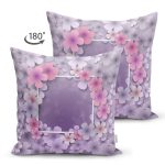 Çift Taraflı Özel Tasarım Gül Tasarımlı Dijital Baskılı Modern Süet Yastık Kırlent Kılıfı Realhomes